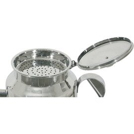 Oil pot with sieve, chrome-nickel steel, capacity: 2.0 ltr. product photo  S
