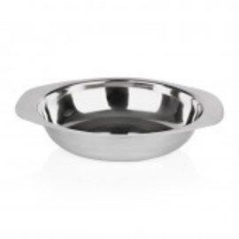 side dish bowl 700 ml stainless steel round Ø 160 mm H 40 mm with handle product photo