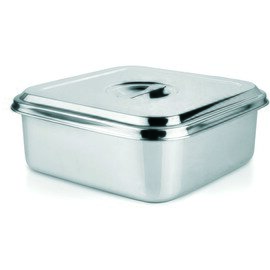 Serving tray with lid, CNS, unit 0.35 ltr., 12 x 12 x 4.5 cm product photo