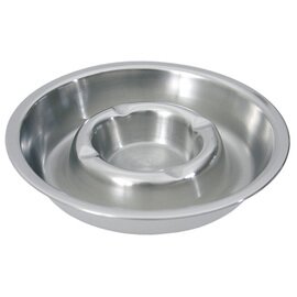 ashtray stainless steel  Ø 135 mm  H 25 mm product photo