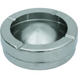 Clearance | wind ashtray with windproof lid stainless steel  Ø 200 mm  H 60 mm product photo