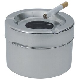 wind ashtray with windproof lid stainless steel  Ø 100 mm  H 70 mm product photo