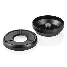 wind ashtray stainless steel black Ø 95 mm H 45 mm product photo  S