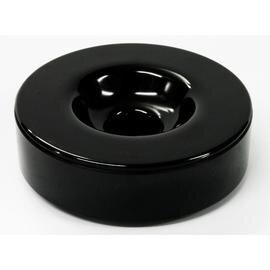 wind ashtray with windproof lid plastic black  Ø 100 mm  H 32 mm product photo