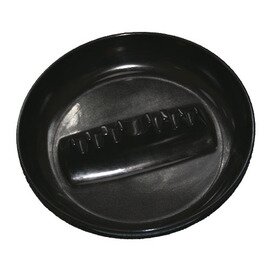 Melamine ashtray, heat-resistant, black, Ø 18 cm product photo