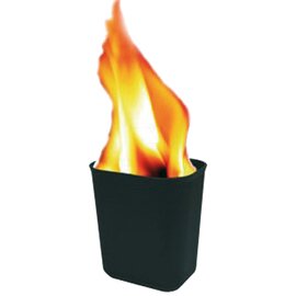 Paper basket, fire resistant PP up to 270 ° C, does not melt with burning paper, black, 28 x 21 x 31 cm, unit 13 ltr. product photo