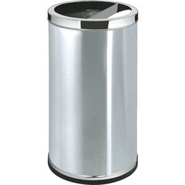 waste container 80 ltr stainless steel swing lid Ø 380 mm  H 720 mm product photo  S
