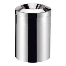 wastepaper basket stainless steel aperture fire-extinguishing Ø 250 mm  H 300 mm product photo