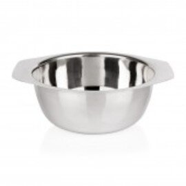 side dish bowl 400 ml stainless steel round Ø 120 mm H 55 mm with handle product photo