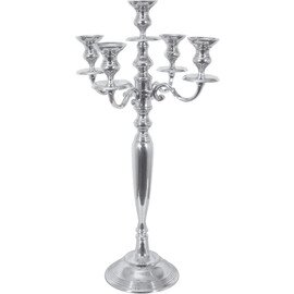 candelabre 5-flame aluminum shiny  H 1500 mm product photo