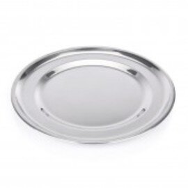 roast meat plate stainless steel bordered rim Ø 360 mm product photo