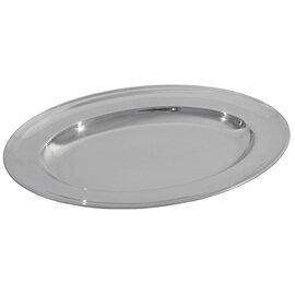 serving plate stainless steel oval  L 320 mm  x 225 mm product photo