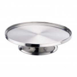 cake plate stainless steel Ø 325 mm  H 70 mm product photo