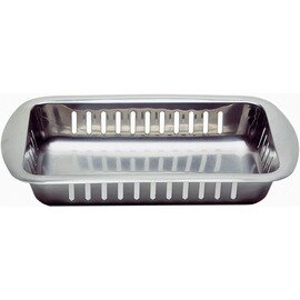 Bread tray, material: chrome-nickel steel, heavy version, dimensions: 30 x 18 x 5 cm product photo