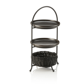 etagère steel black for 3 plates Ø 22,5 - 27 cm product photo  S