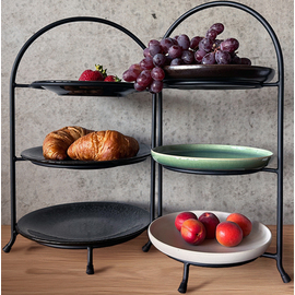 etagère steel black for 3 plates Ø 22,5 - 27 cm product photo  S