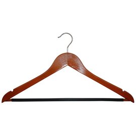 clothes hanger wood cherry wood coloured  | bridge|notches product photo