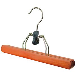 trouser clip hanger wood cherry wood coloured product photo