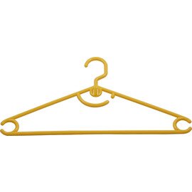 clothes hanger plastic yellow product photo