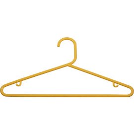 clothes hanger plastic yellow  | bridge|hooks product photo