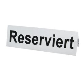 Reserved sign stand • Reserviert (reserved) 120 mm x 40 mm H 40 mm product photo