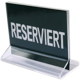 Reserved sign stand • Reserviert (reserved) 115 mm x 55 mm H 90 mm product photo