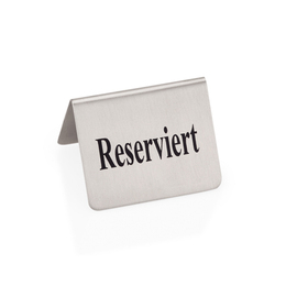 Reserved sign • Reserviert (reserved) • stainless steel L 50 mm x 40 mm H 35 mm product photo