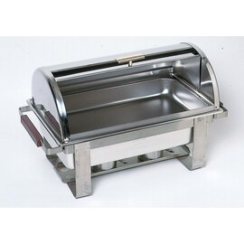 Chafing-Dish, roll-top, complete with GN 1/1 - 65 mm and 2 burnt containers, 61 x 35 x H 43 cm product photo