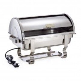 electric chafing dish GN 1/1 roll top chafing dish 230 volts 300 - 400 watts  L 610 mm  H 450 mm product photo