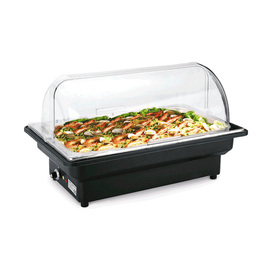 electric chafing dish GN 1/1 with roll-top lid | 230 volts 420 - 500 watts product photo