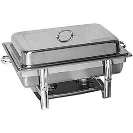 Chafing-Dish GN 1/1 - 65 mm, CNS, with lid holder on the frame, complete with fuel dispenser and GN-bowl product photo