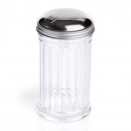 shaker 300 ml plastic stainless steel  Ø 75 mm  H 135 mm  • dosing flap product photo
