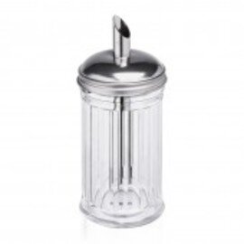 sugar dispenser 300 ml plastic stainless steel with dosing tube  Ø 75 mm  H 170 mm product photo