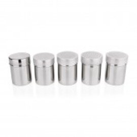 salt shaker 300 ml plastic stainless steel  Ø 70 mm  H 90 mm product photo