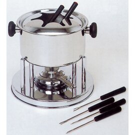 Clearance | fondue set stainless steel | 6 forks product photo