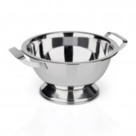 soup tureen 650 ml stainless steel round Ø 155 mm H 80 mm with handle product photo