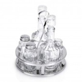 cruet • vinegar|oil|salt|pepper|tootpicks glass stainless steel H 170 mm product photo