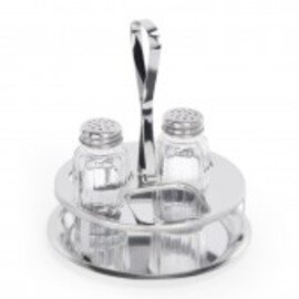 cruet • salt|pepper|Maggi glass stainless steel H 160 mm product photo