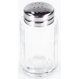 salt shaker glass stainless steel  Ø 40 mm  H 70 mm product photo