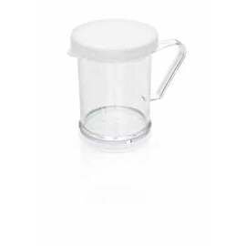 shaker 270 ml plastic clear white with handle  Ø 80 mm  H 97 mm product photo