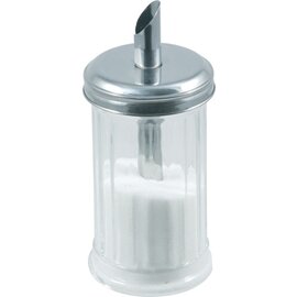 sugar dispenser 300 ml glass stainless steel with dosing tube  Ø 75 mm  H 170 mm product photo