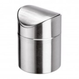table bin stainless steel swing lid Ø 120 mm  H 165 mm product photo