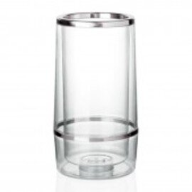 bottle cooler plastic transparent double-walled  Ø 115 mm  H 230 mm product photo