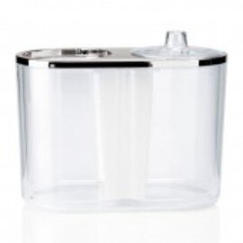 bottle cooler plastic chromium transparent double-walled  H 210 mm product photo