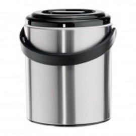 ice bucket with lid 1.6 ltr plastic stainless steel double-walled  Ø 140 mm  H 180 mm product photo