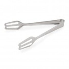 pastry tongs stainless steel slotted narrow with spring  L 200 mm product photo