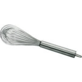 egg whisk stainless steel 12 wires round handle  L 400 mm product photo