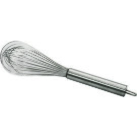 egg whisk stainless steel 12 wires round handle  L 450 mm product photo