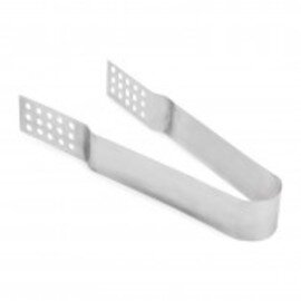 tea bag tongs stainless steel perforated  L 140 mm product photo