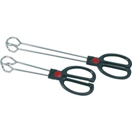 grill tongs plastic metal chromed ABS plastic handle  L 250 mm product photo